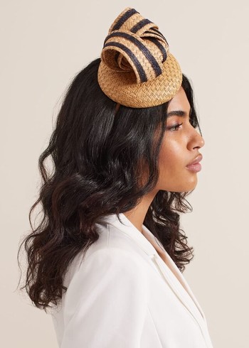 Phase Eight Raffia Twist Pillbox Hats Beige Canada | LDTZFG-279